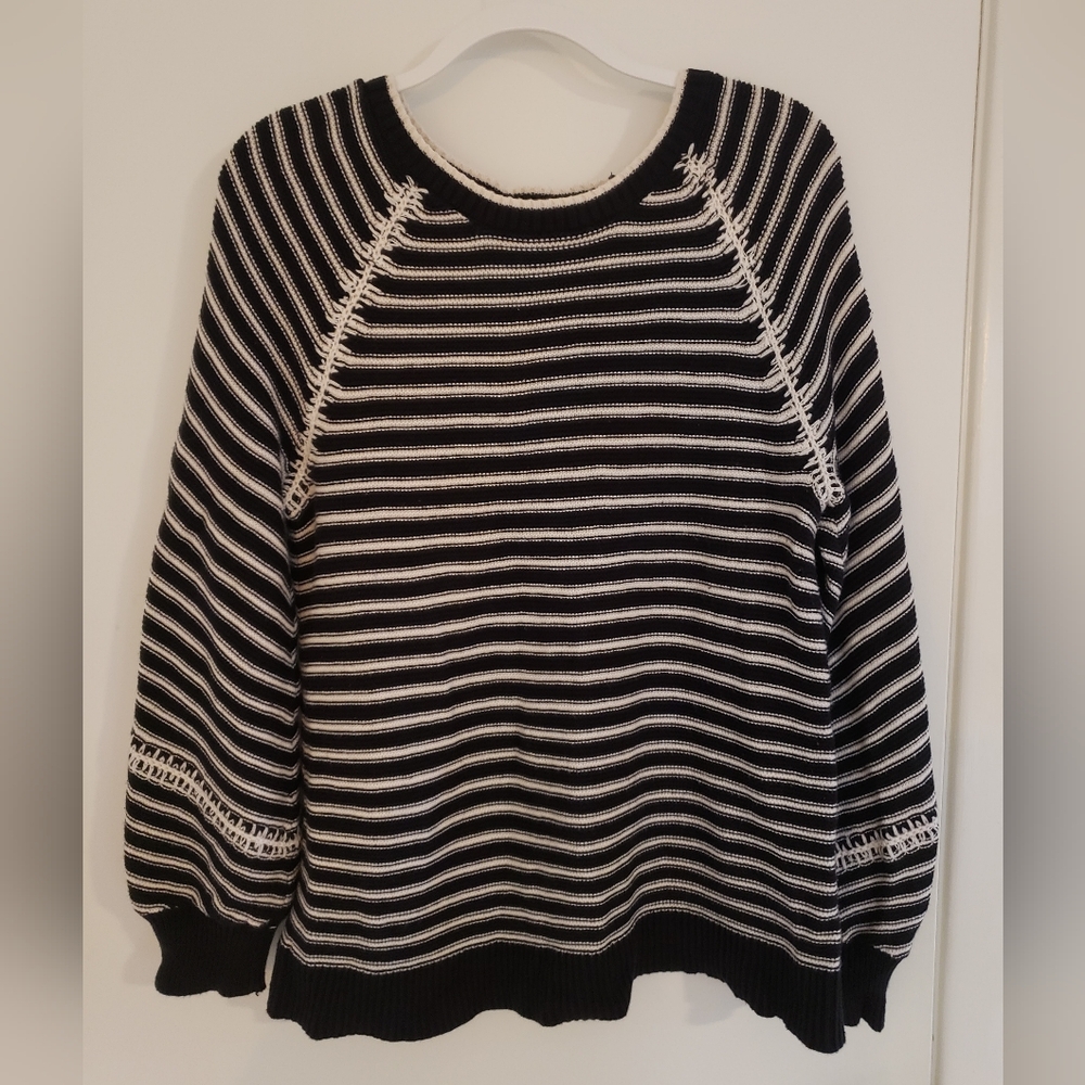 LOFT Striped Sweater Size Womens M